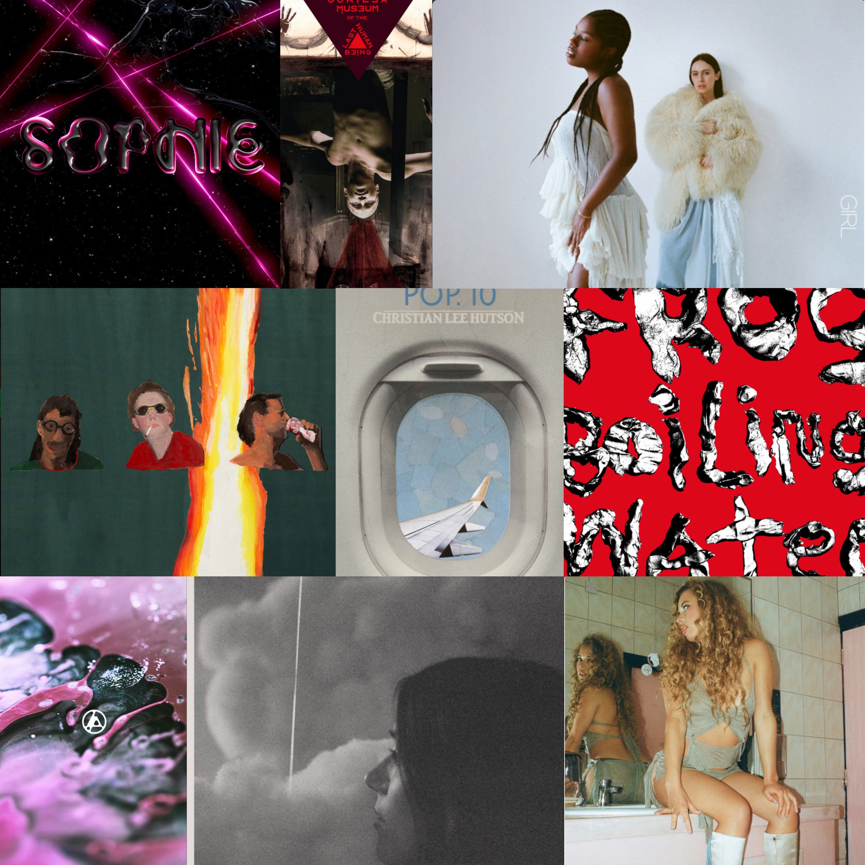 A collage of album covers from this week's Top 30 Charts