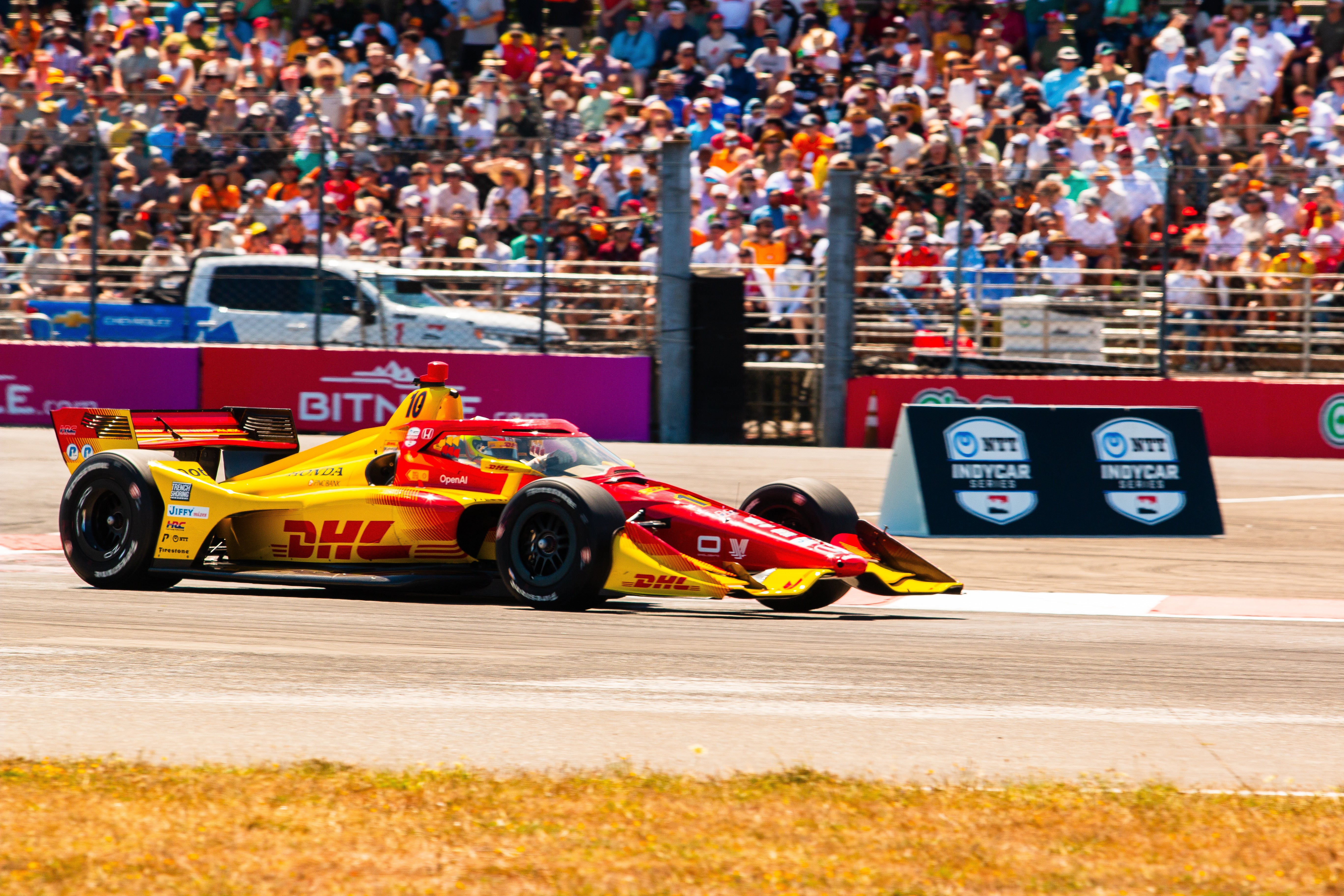 INDYCAR in action in Portland, Oregon, in 2025.