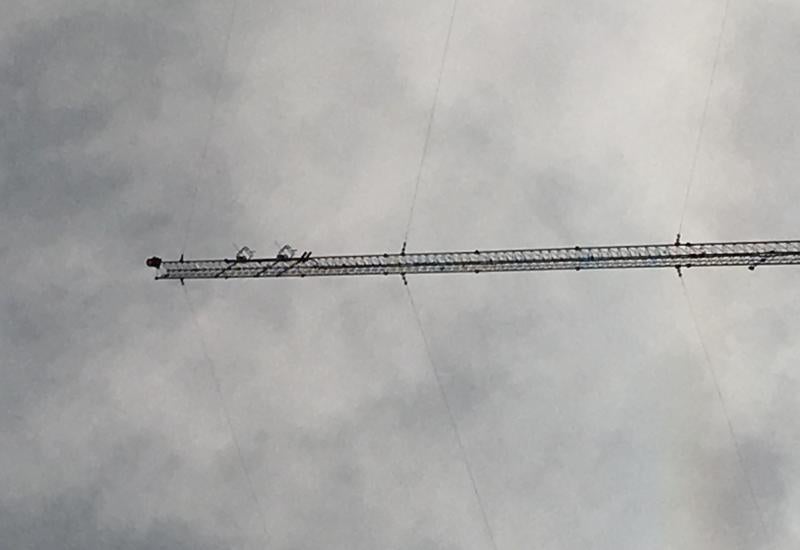 sideways radio tower