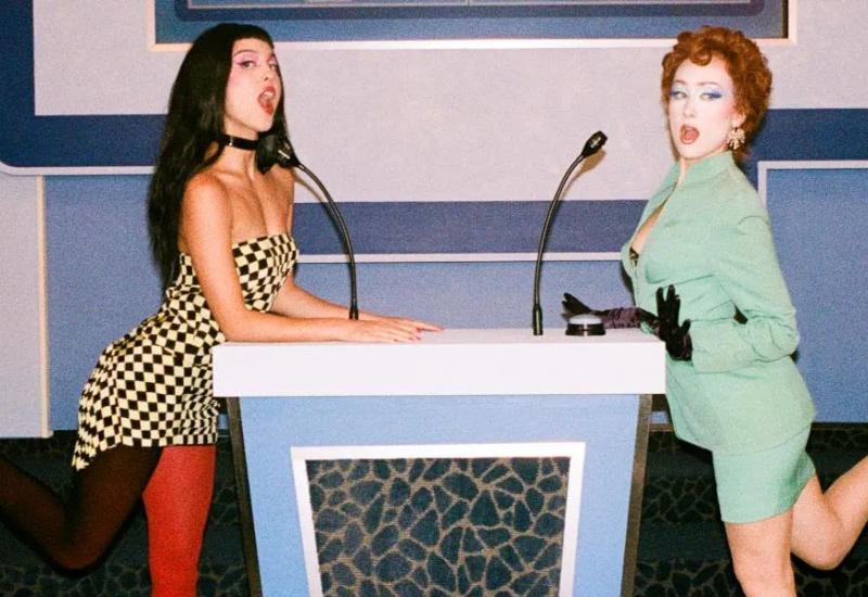 Image courtesy of Pitchfork: Rodrigo and Roan in the Expectations remix video